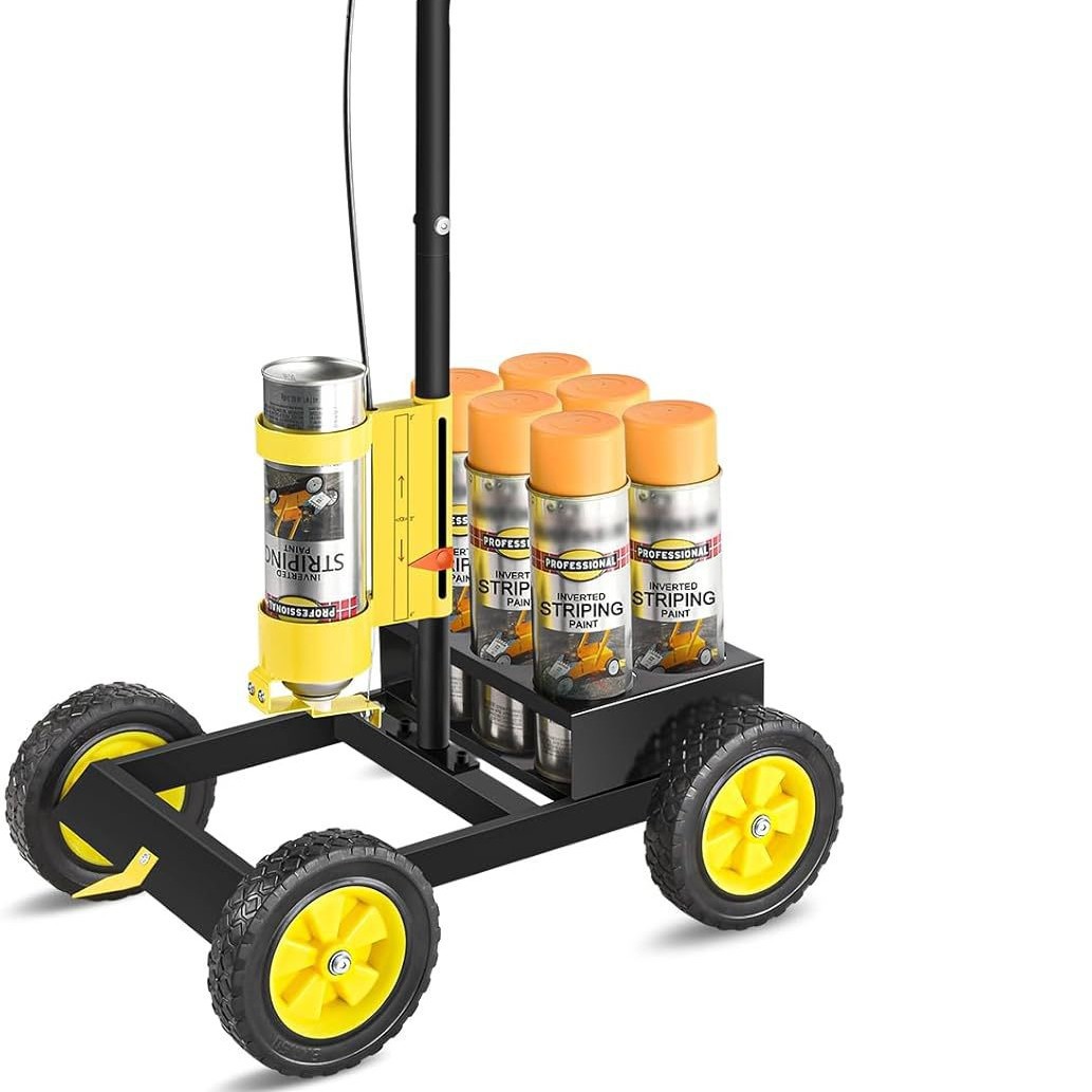 停车场条纹机,游戏场条纹标记机,兼容专业倒条纹喷漆,2-4 英寸宽