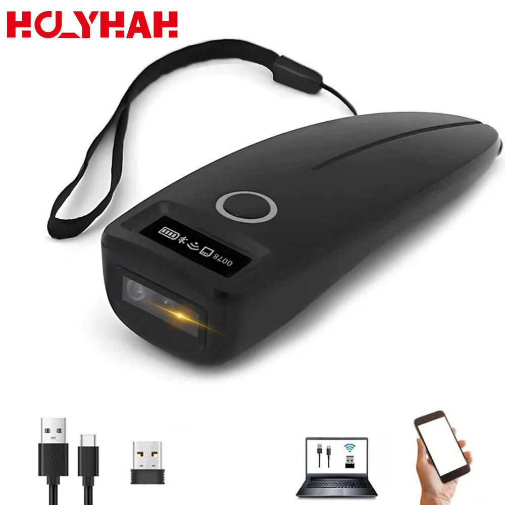 C60 Bluetooth Портативный беспроводной двумерный 2D-сканер Штрих-код Экспресс-сканер Пистолет-сканер