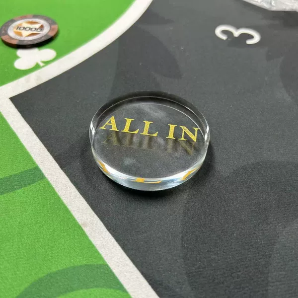 Texas poker accessories Zhuang brand Zhuang film Zhuang code large small size ALL IN Zhuang code chip digital round wear-resistant