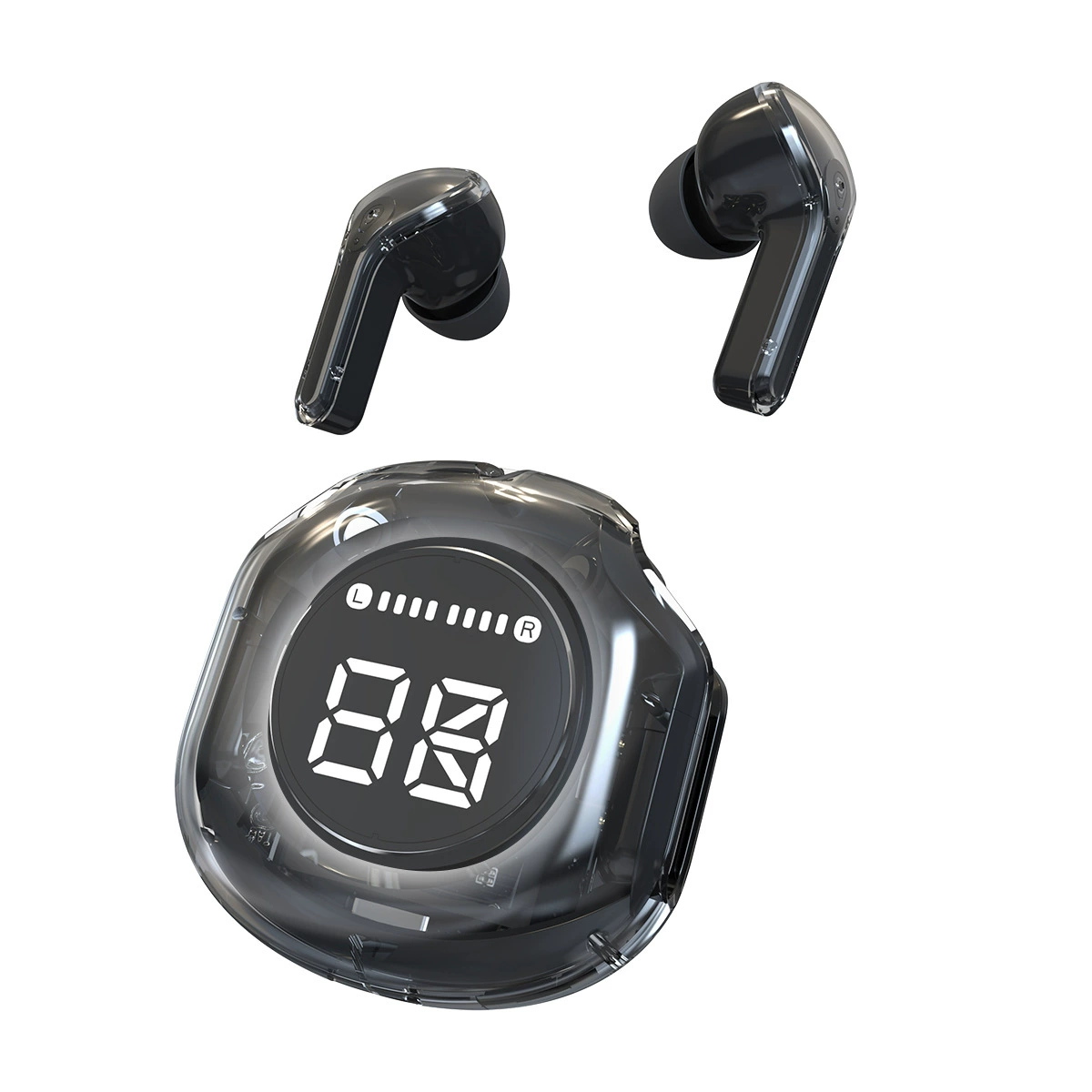 Двусторонние трехмерные наушники с зарядкой, Bluetooth, T2