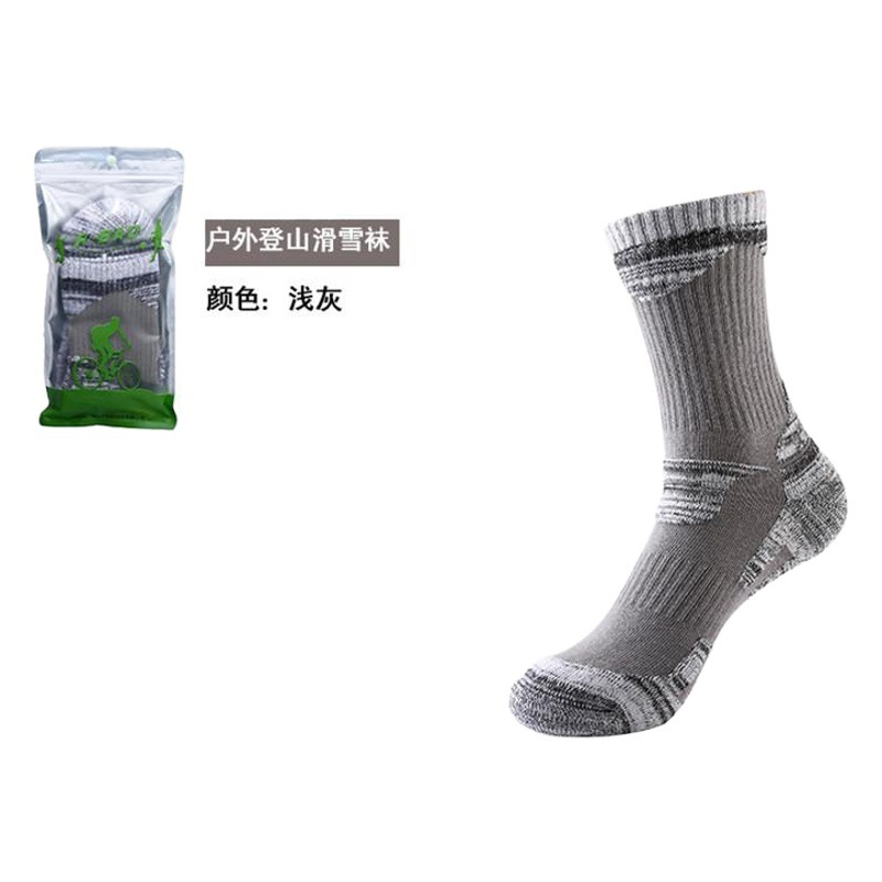 Gruesa marca de esquí al aire libre deportes running senderismo calcetines que absorbe la humedad alta tubo toalla rb037