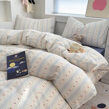 A类全棉母婴级爆款小清新四件套ins田园全棉三件套/送同款收纳袋