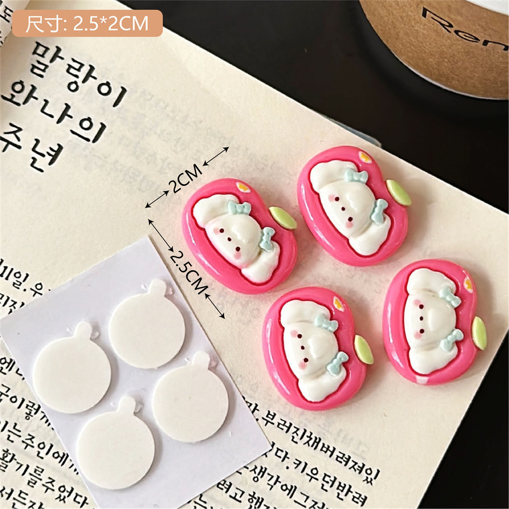 Hecho a mano DIY dibujos animados lindo PVC pegamento flexible parche pegatinas decorativas creativo teléfono móvil Shell pegatinas bolsa pegatinas horquilla accesorios lindo
