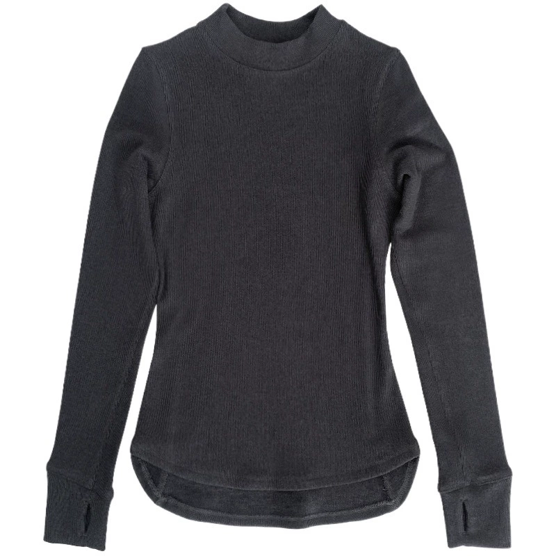 Бархатная Спортивная футболка для йоги Lulu в том же стиле, Женская осенне-зимняя спортивная тонкая водолазка с коротким воротом, теплая нижняя рубашка