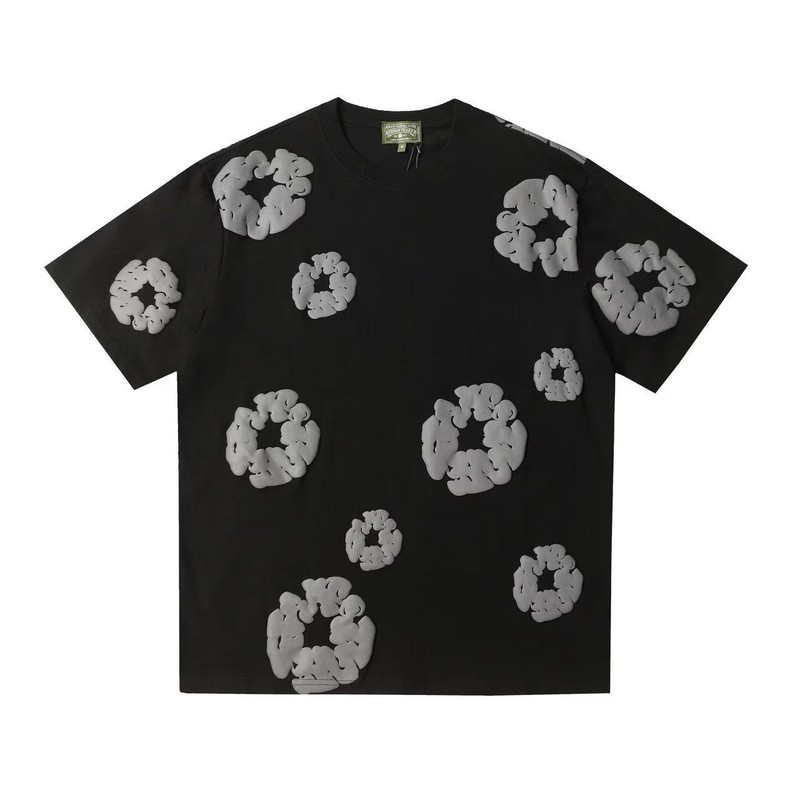 夏のファッショントレンドヘアプリントシリーズルーズTシャツ半袖ヒップホップストリートウェア男性と女性の同じスタイルのカジュアルスーツ|undefined