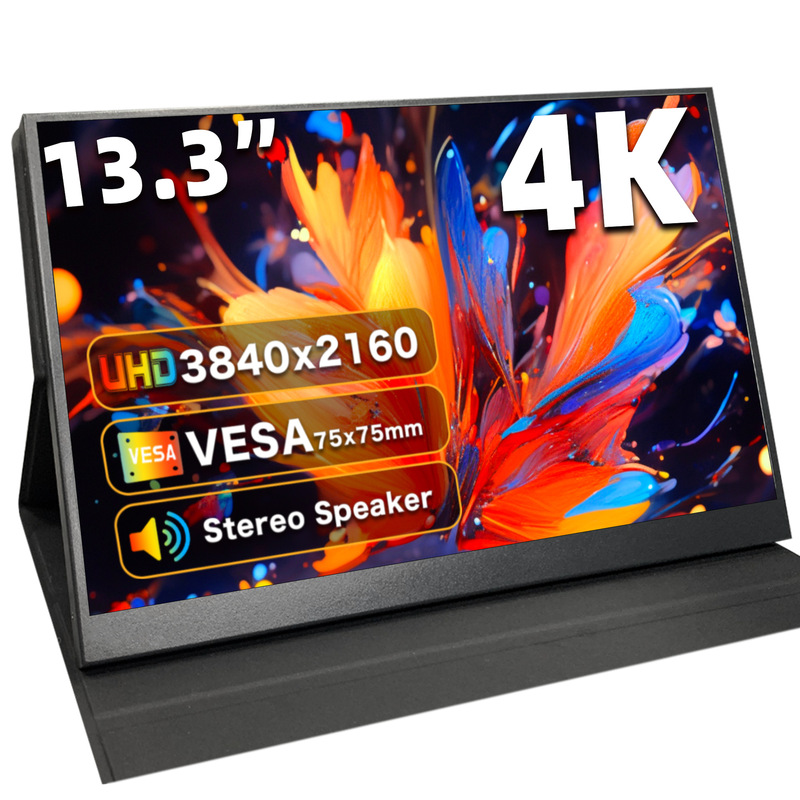13.3inch Hd Display Portable Ultra Hd 4K Lcd Touch Screen Computer Monitor Extended Secondary Screen