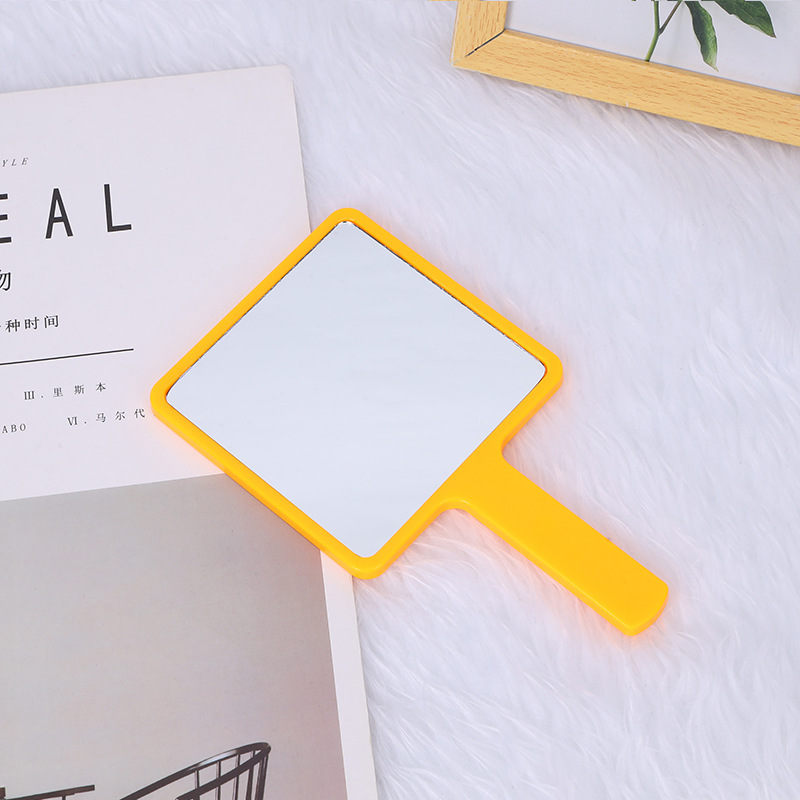 Espejo acrílico personalizable para regalo, espejo pequeño cuadrado de mano para maquillaje, espejo portátil de escritorio para mujer, espejo de tocador de alta definición image 21