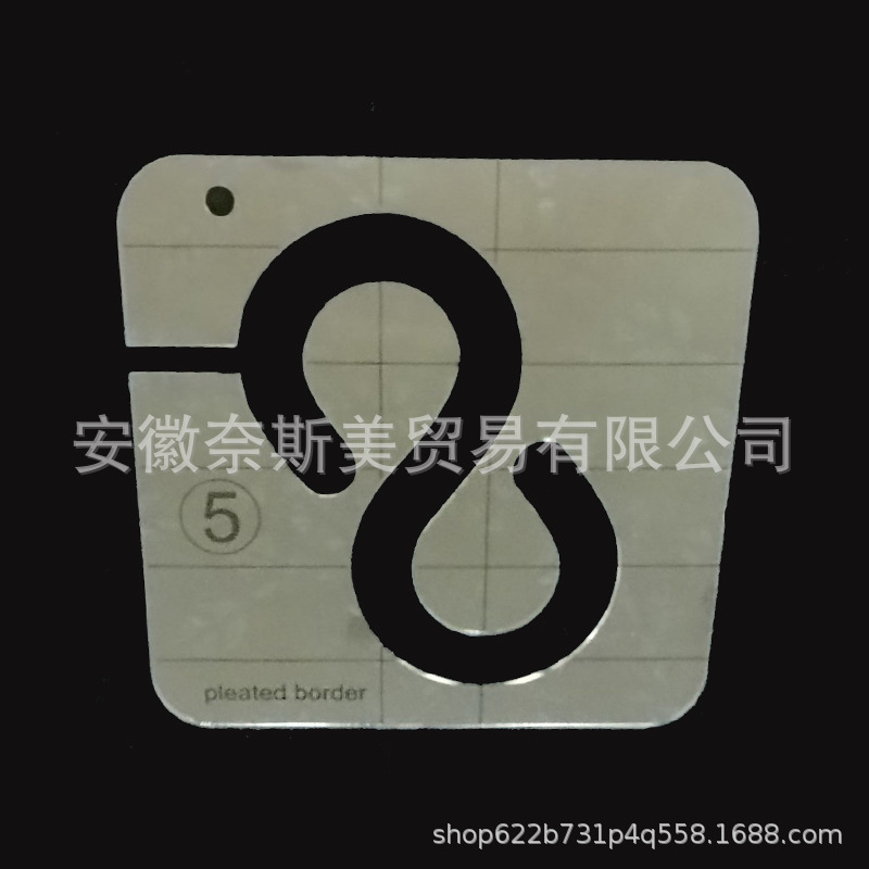 Plantilla de regla de costura acrílica DIY Plantilla de patchwork de kit de costura hueco de forma especial de 11 piezas