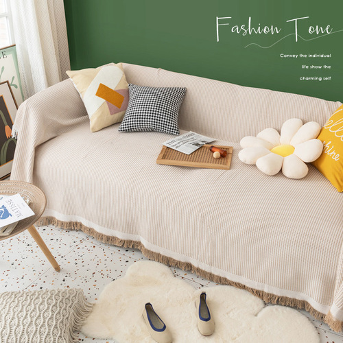 ins style universal sofa towel sofa blanket cover towel cotton yarn sofa cover cloth all-inclusive full cover sofa cover blanket
