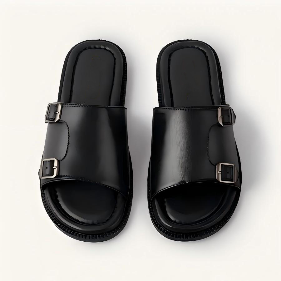 Sandales homme à boucle sandales décontractées à une bride_voghion.com