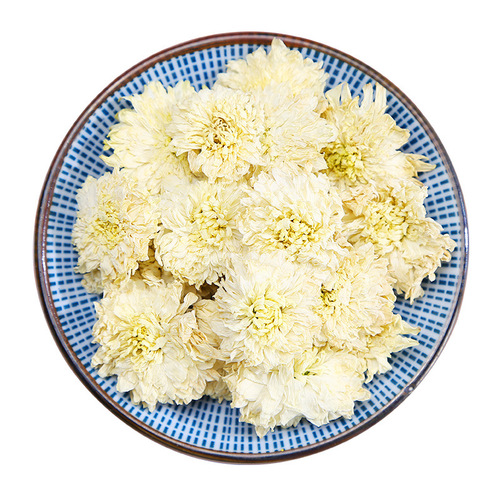 Huangshan Tribute Chrysanthemum New Flower, Huangshan White Chrysanthemum High-Quality Tribute Chrysanthemum Loose Leaf Tea Wholesale Supplier Source 50g Jar