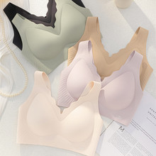 无痕固定杯聚拢收副乳内衣女无钢圈防滑上托防下垂美背心式文胸罩
