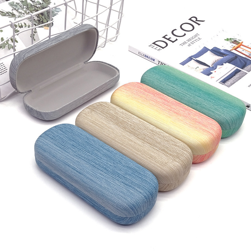 New Rainbow Stripe Glasses Case, Simple and Stylish Large Frame Case, Round Anti-Pressure Iron Case for Myopia, Cross-Border Manufacturer New Rainbow Stripe Glasses Case, Simple and Stylish Large Frame Case, Round Anti-Pressure Iron Case for Myopia, Cross-Border Manufacturer