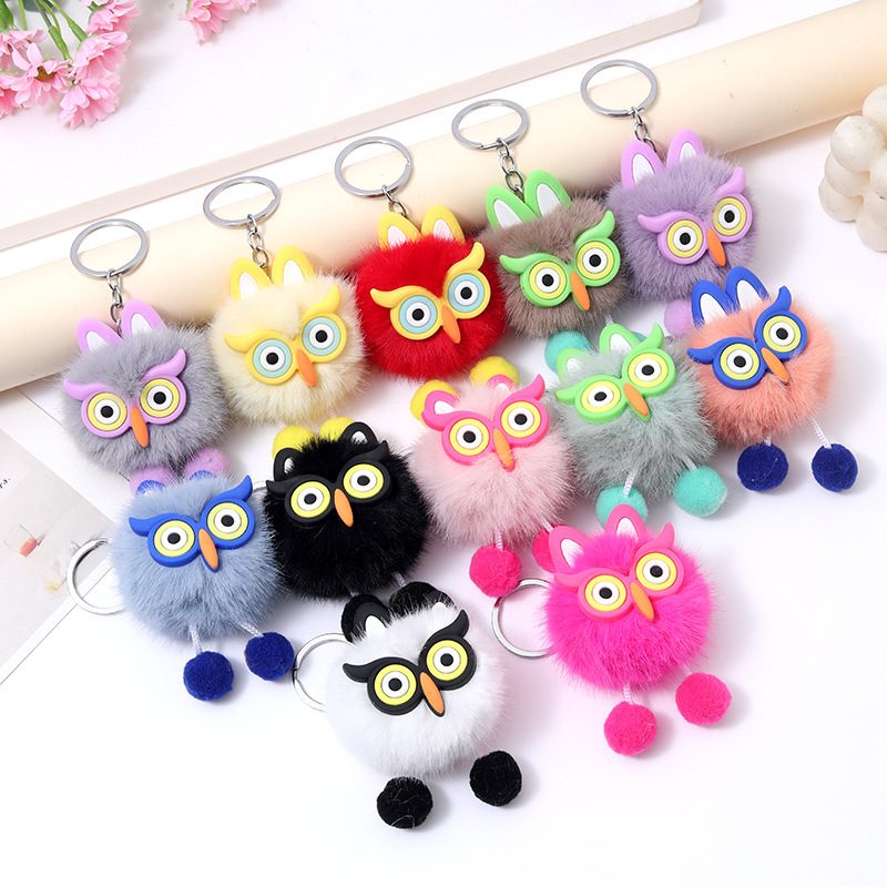 Internet celebrity plush cat cat head keychain cute girl heart Cartoon Doll bag pendant car key ring small gift Internet celebrity plush cat cat head keychain cute girl heart Cartoon Doll bag pendant car key ring small gift