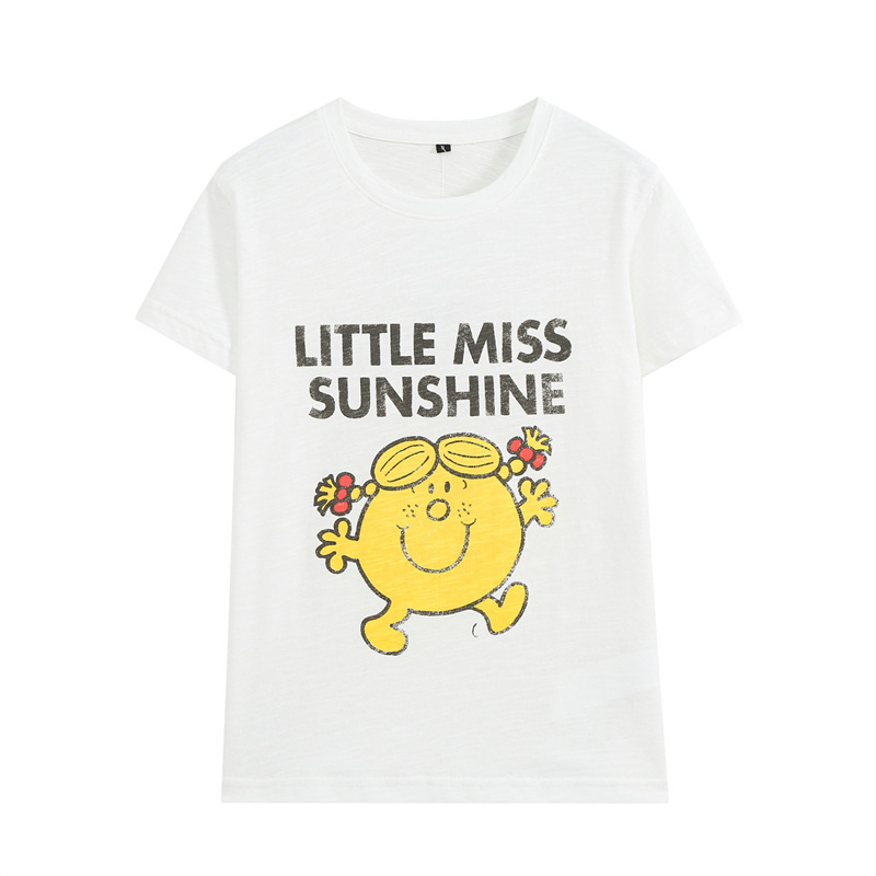 Foreign Trade 2026 Autumn New European and American Style Women's Fashion Casual Loose Short-Sleeve Versatile Round Neck T-Shirt 0085126 Foreign Trade 2026 Autumn New European and American Style Women's Fashion Casual Loose Short-Sleeve Versatile Round Neck T-Shirt 0085126