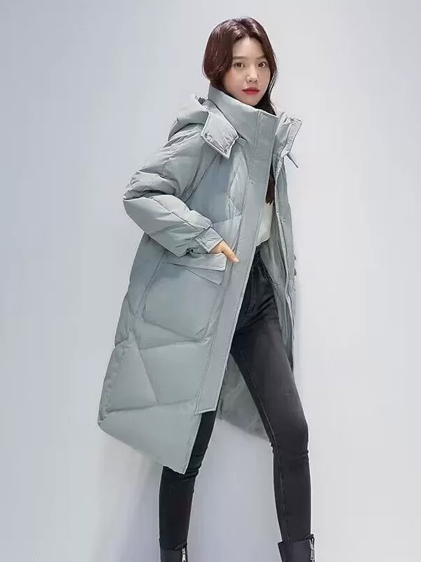 Бренд 1 Тренд длинная пуховик oversize западный стиль, мультицветные варианты
