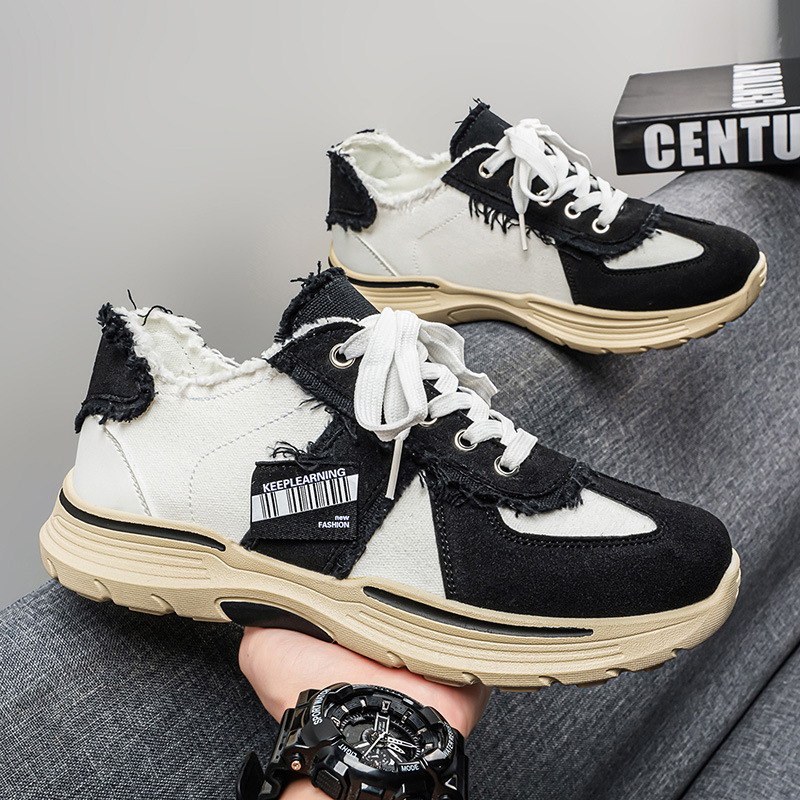 2026 verano nueva tendencia ligera con suela gruesa versátil zapatos de lona suave de suela baja transpirable zapatos ociosos diarios