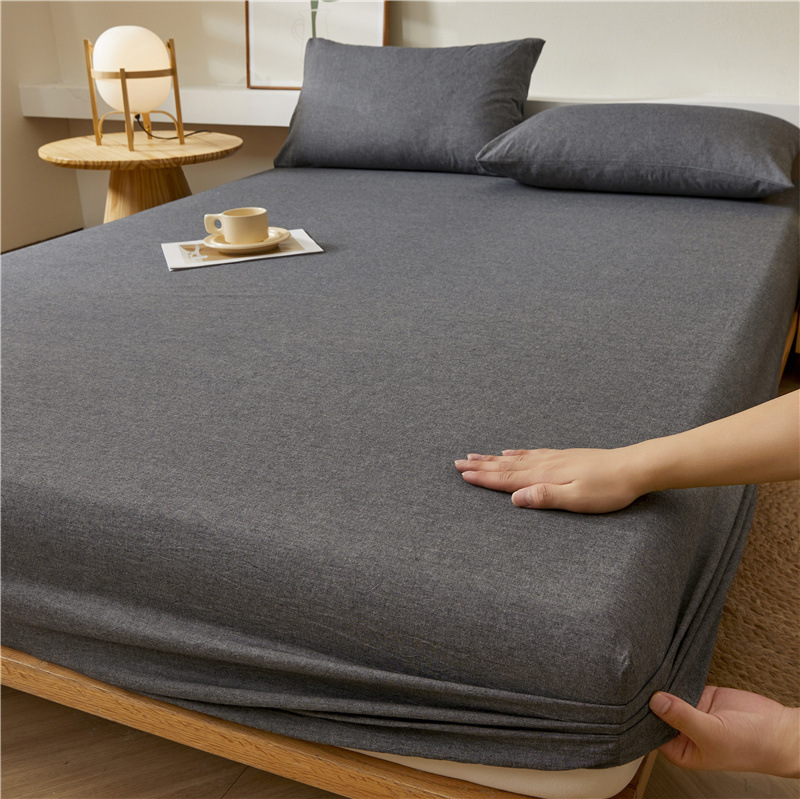 2025 nueva sábana de algodón 100 funda protectora de colchón de algodón 2025 nueva sábana universal todo incluido de cuatro estaciones 3