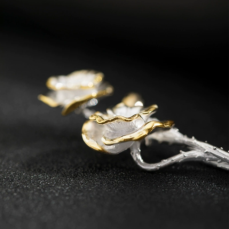 "Twenty-Four Solars·Xiaoman" Su Shiba S925 Silver Country Trend New Chinese Style Puffy Hairpin