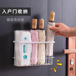 Storage Rack Storage Rack Kitchen Refrigerator Side Storage Box Preservation Bag Fresh Film Non-perforated Wall-mounted Storage Box Wall