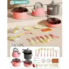 Fuchsia big realistic toy, set, 28 pieces