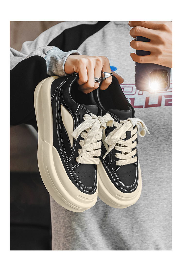 Chaussures décontractées homme à semelles épaisses et rehaussantes_voghion.com