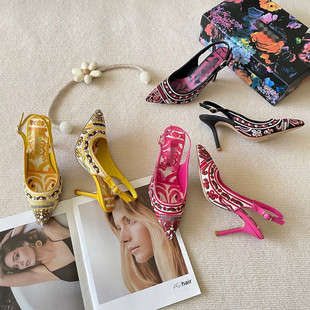 �����¿�ӡ���̽��T�fDG���^�����Ըи߸�Ьheels sandals PUMPS