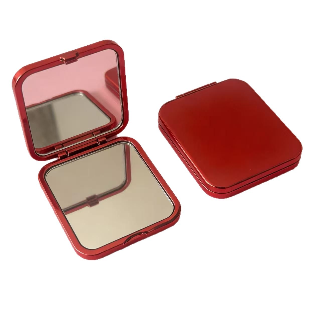 Espejo de Maquillaje Plegable de Doble Cara, ABS, Doble Cara, para Dormitorio y Baño