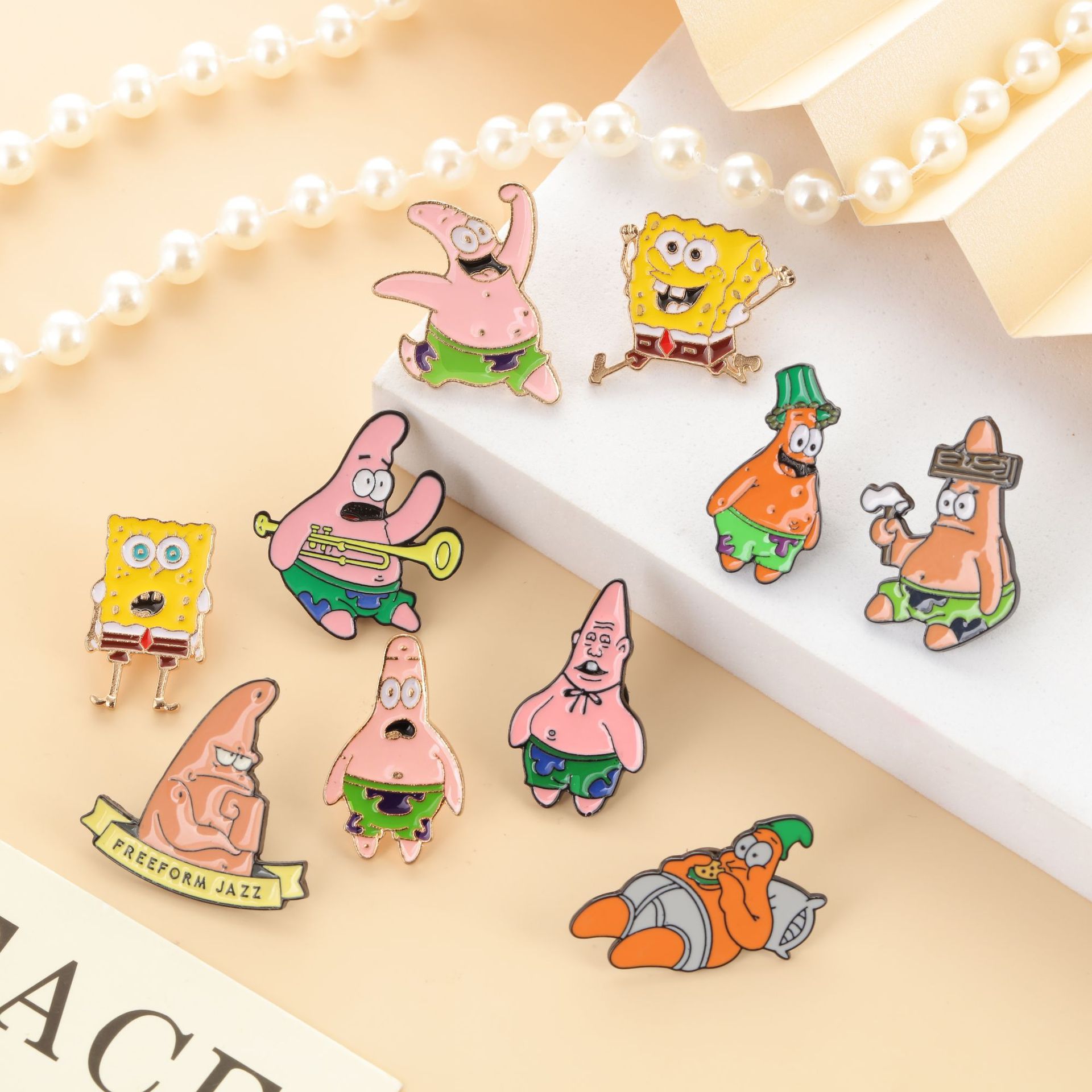 Japanese cartoon badge