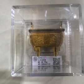 仿古铜鎏金盛鼎家用室内香薰炉线香炉摆件合金方形香炉铜鼎工艺品