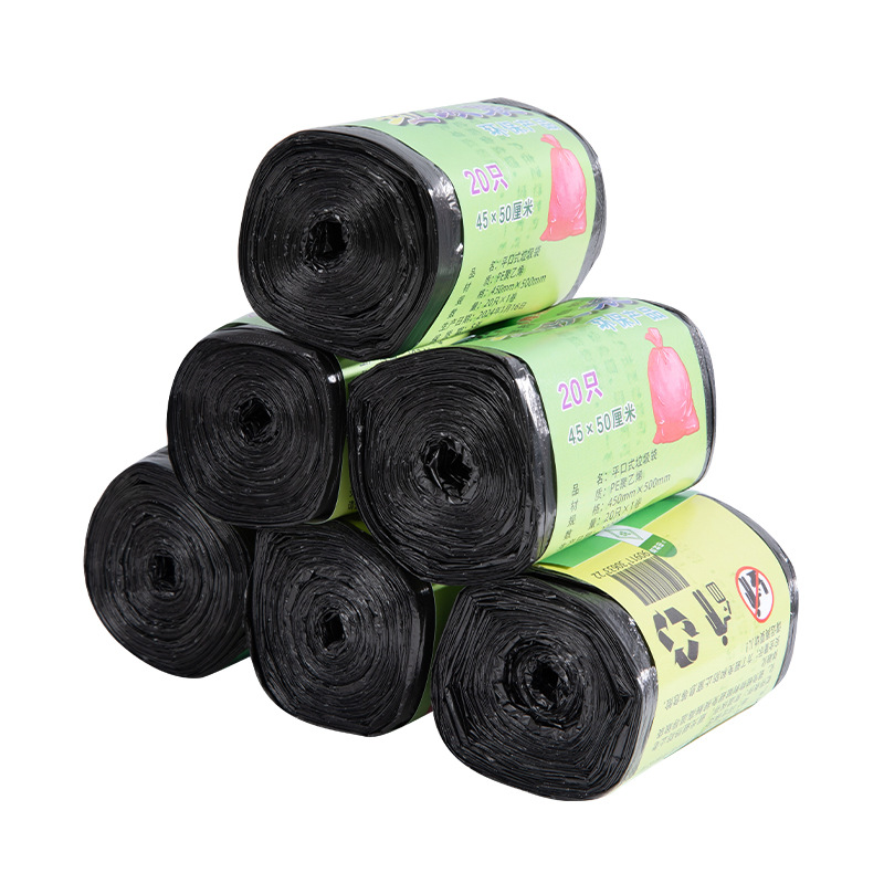 Huella Youpin engrosada bolsa de basura con cordón hogar cierre automático manos no sucias súper resistente a la higiene resistente a los pinchazos