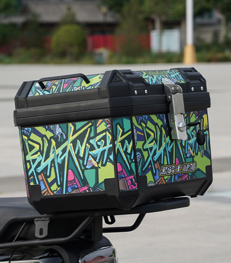Motorcycle Rear Trunk Large Capacity Battery Electric Vehicle Trunk Universal Yadi No. 9 Mavericks Takeout Box Customization