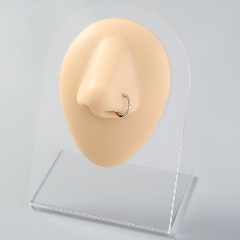 personality exaggerated nose nail with ball piercing stainless steel lip ring lip nail piercing acce