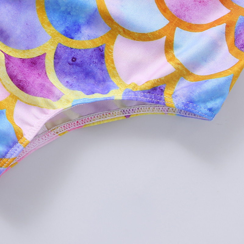 Girlu0027S Cute Fish Scales Polyester One Pieces