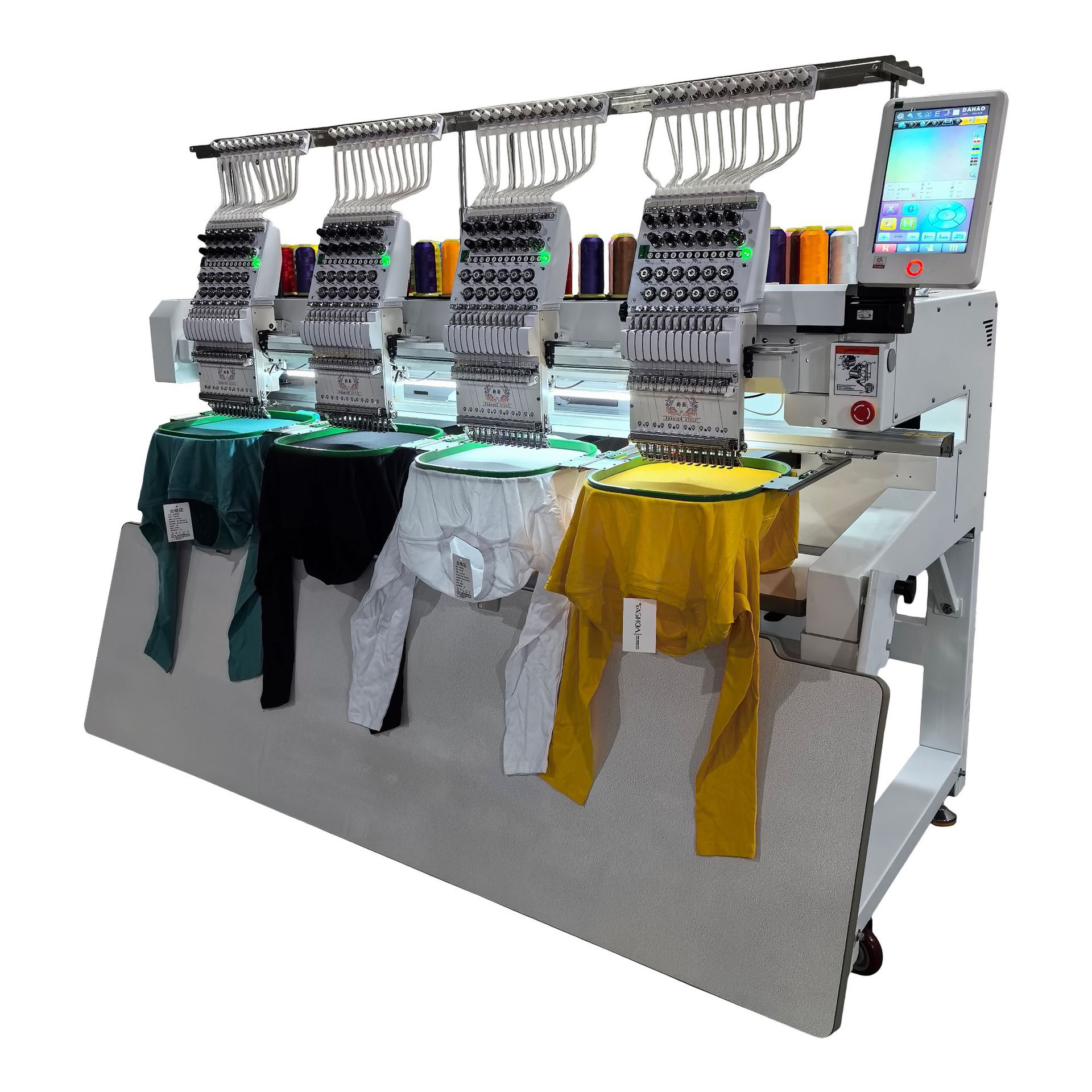 Shang al por mayor máquina de bordado multifuncional computadora de bordado 4 cabezas comerciales proveedores de máquinas de bordado domésticas