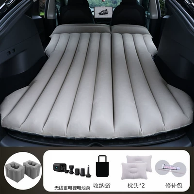 Special Sleeping Mat Car, Vehicle-mounted inflatable bed - tri-fold-trunk-organizer-gray-square-ottoman-compatible-with-tesla-model-y-includes-wireless-battery-pump