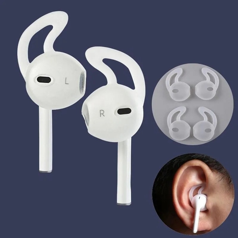 Applicable to AirPods 1 2 Wireless Bluetooth headset TWS silicone case drop-resistant rabbit ear earcap earplugs