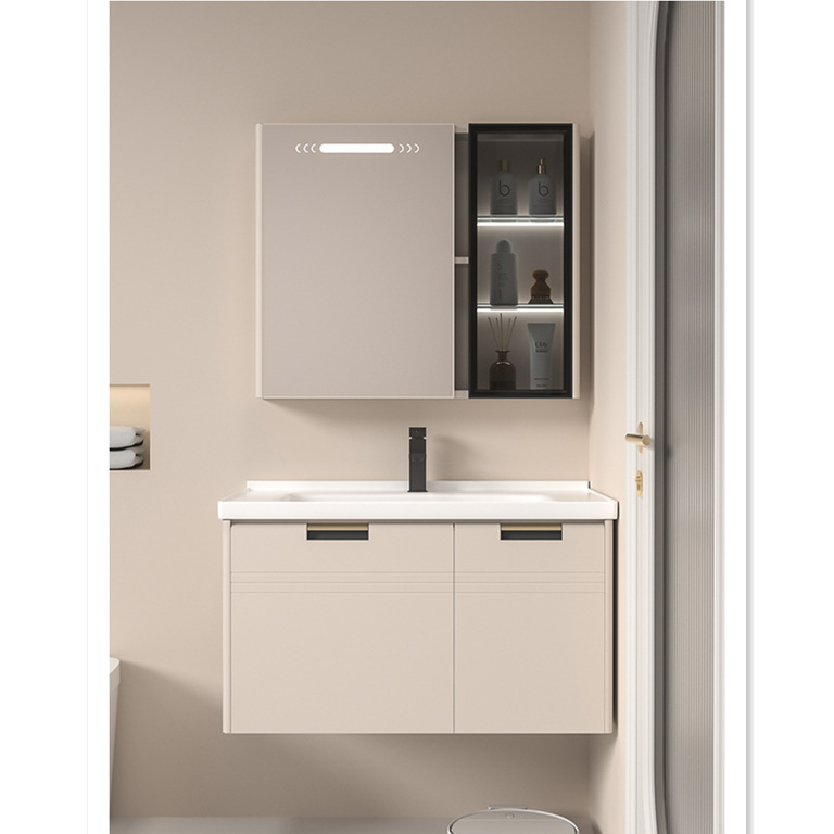 Cream-wind abeja de baño armario combinado baño pequeño lavabo lavabo lavabo integral lavabo lavabo lavabo