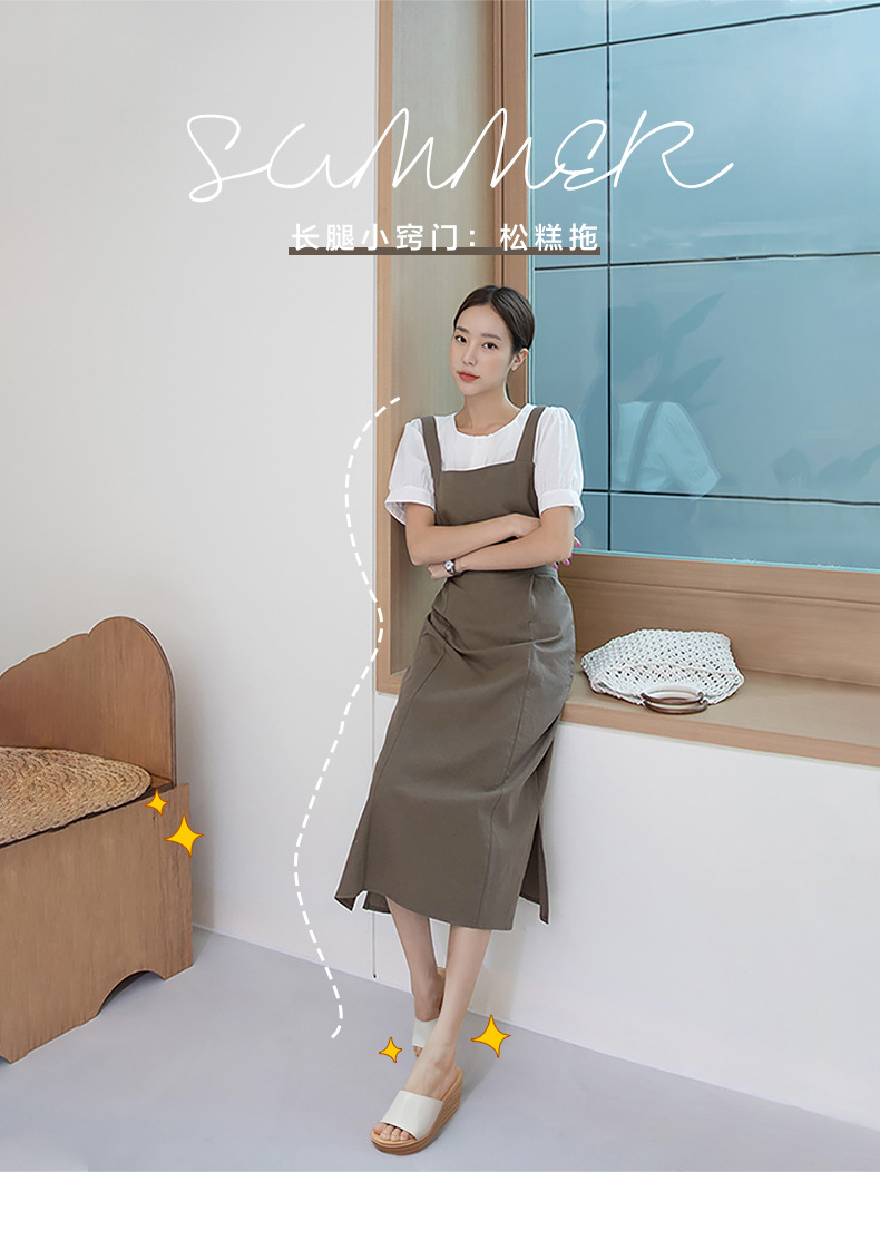 Dép quai ngang đế dày nữ thời trang — O1V35 màu đen chi tiết 3