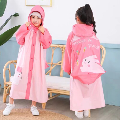 Paradise N007YT backpack style cute children's raincoat with school bag student poncho men and women wholesale