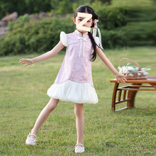 女童旗袍连衣裙夏季2025新款儿童装洋气夏装女孩夏款公主裙子夏天