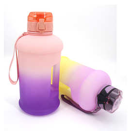PETG运动水壶健身大容量水杯塑料超大2.2l升水瓶太空杯水壶大水杯