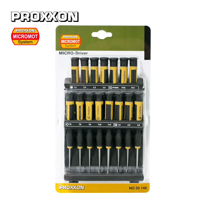 [28148]德国普洛克森PROXXON,进口螺丝批套装(15把)