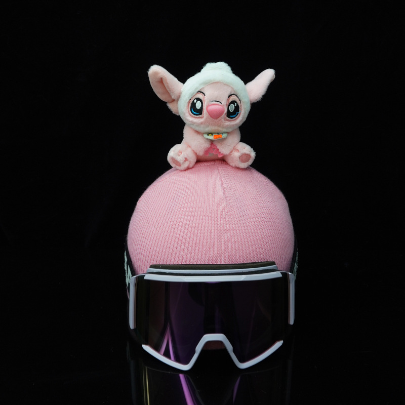 Cute Accessories, Decorative Accessories, Pink and White Hats, Stitch Dolls, Skiing and Skating Helmets, Snow Helmets, Cartoon Stylish and Creativity