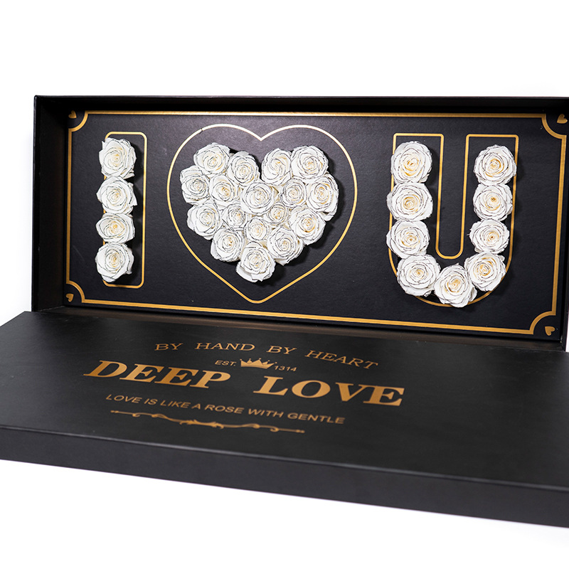 Caja de regalo de rosa amor eterno 520 Día de San Valentín para la novia regalos creativos de fábrica al por mayor adornos flores