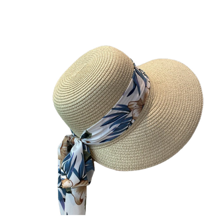 Sombrero de pescador de ala grande de verano sombrero rojo neto femenino sombrero de paja de vacaciones de playa sombrero de sol protección solar sombra de sol sombrero de paja moda femenina