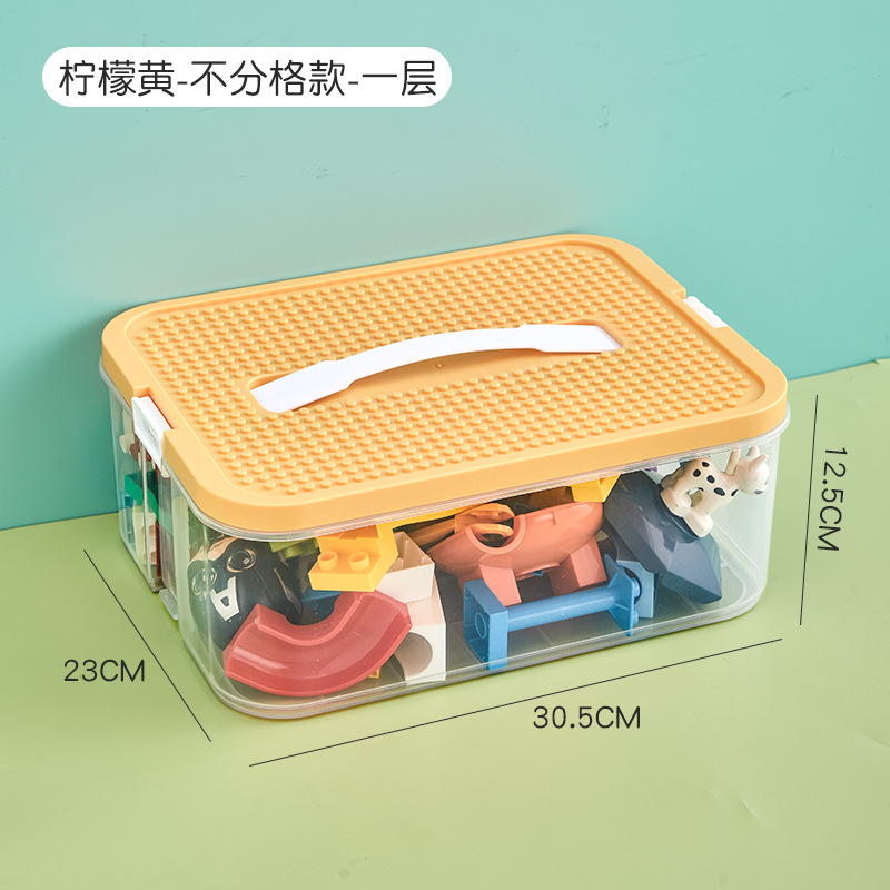 Juguete para niños partículas grandes Lego caja de almacenamiento de clasificación de piezas caja de almacenamiento bloques de construcción clasificación compartimento organizador caja