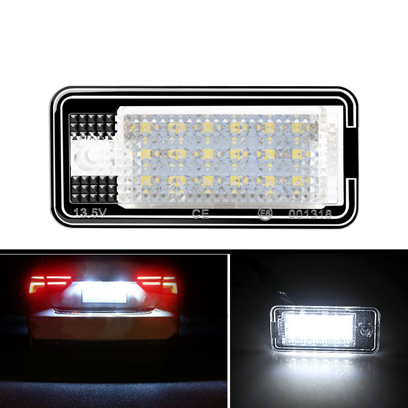 适用AUDI 奥迪 A3 S3 A4 S4 A6 C6 A8 S8 Q7 LED 牌照灯 车牌灯