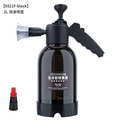 Electric spray bottle for car washing, Car cleaning tools - 2l-manual-foam-sprayer-black-with-pressure-valve