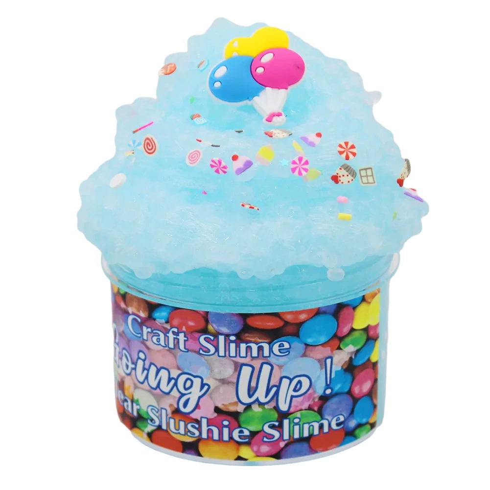Игрушечный слайм Crystal Cartoon Slime, 50 мл прозрачный, банка ≈60 г
